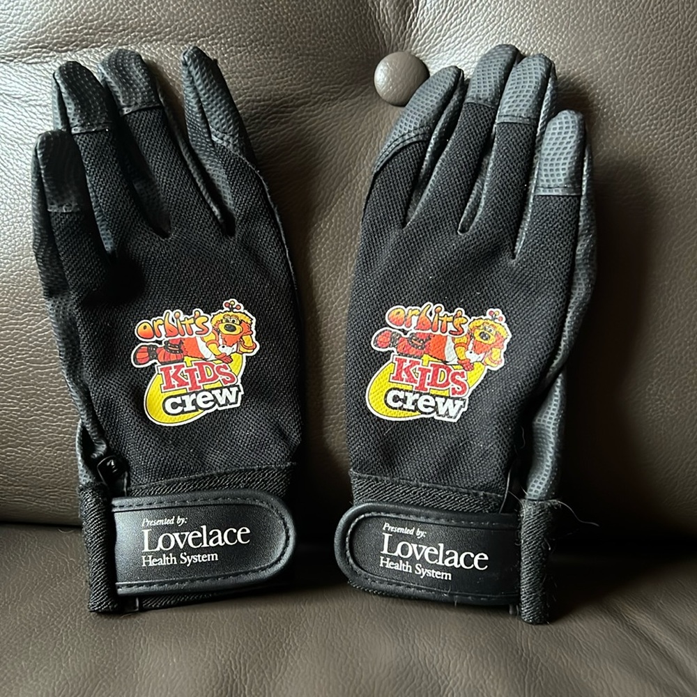 Youth Kids Albuquerque Isotopes Baseball Pair of Gloves Kids Orbit Crew